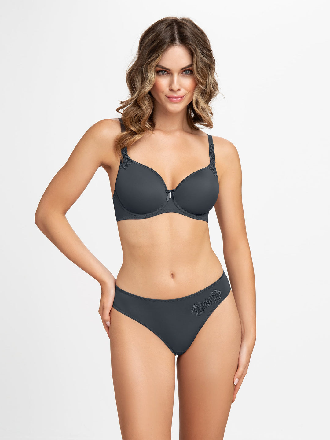 Virginia by Corin Lingerie - Anthratice T-shirt Bra - view 5