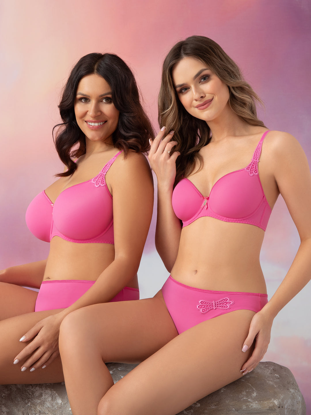 Virginia by Corin Lingerie - Pink ribbon T-shirt Bra