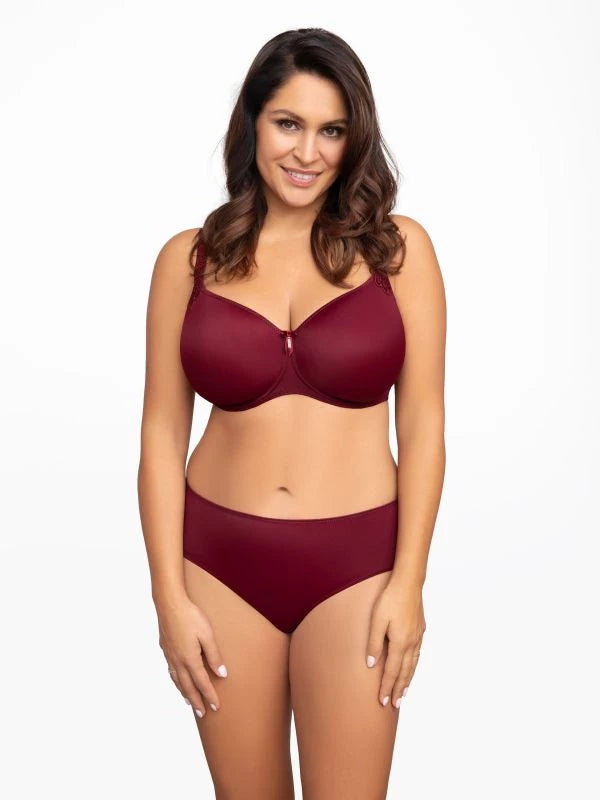 Virginia by Corin Lingerie | Burgundy T-shirt Bra