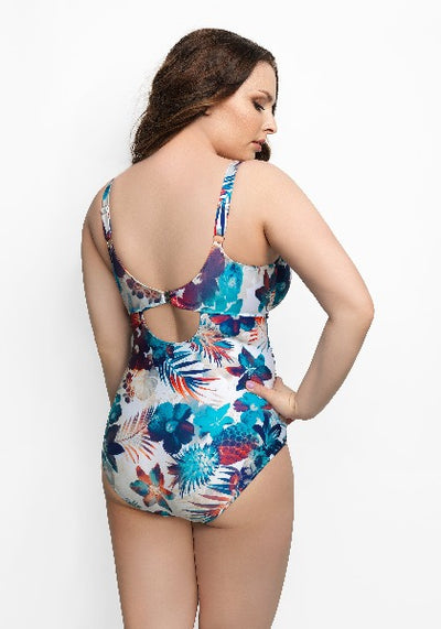 iakari by corin, one piece floral bathing suit. lalingerie.ca free shipping over $75 across canada