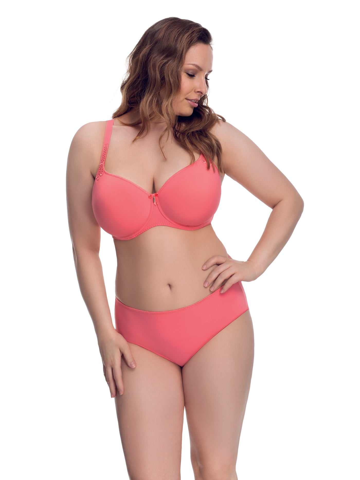 Virginia by Corin Lingerie | Coral Full Brief